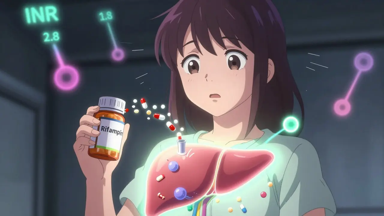 Rifampin Induction: How It Lowers Anticoagulant and Antiviral Levels